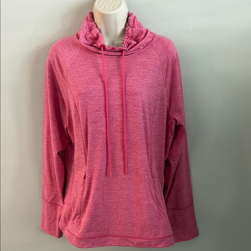 Tommy Bahama Classic Pink Cowl Neck Sweater Summer Beach Pool Comfort Medium
